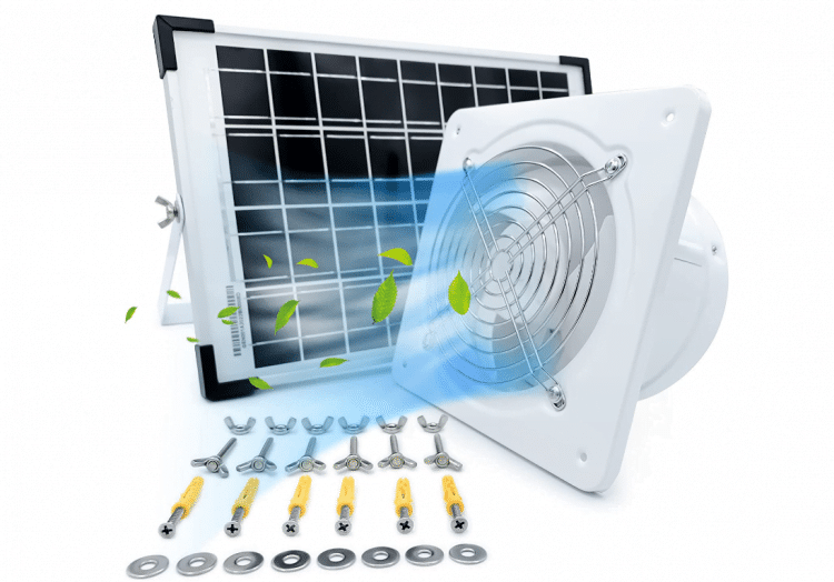Best Solar-Powered Exhaust Fans: #5 SoulVolve Solar Panel Exhaust Fan