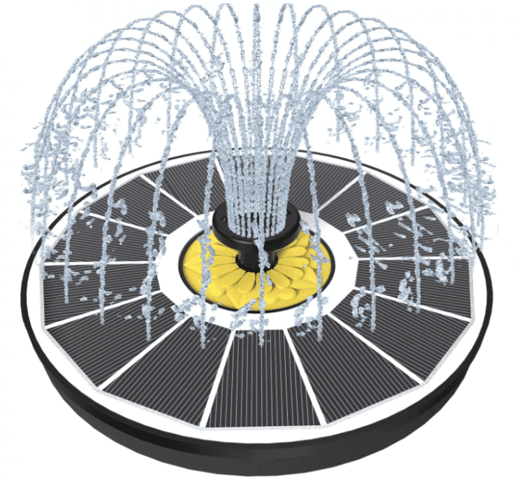Best Solar Bird Bath Fountains - 7 Nozzles!