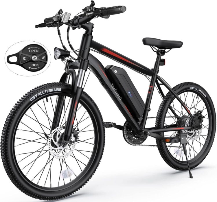 Best Electric Bikes Under $300: #4. TotGuard Adult Electric Mountain Bike Best Electric Bikes Under $300: #4. TotGuard Adult Electric Mountain Bike