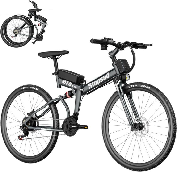 Best Electric Bikes Under $300: #6. Stopsad Foldable Electric Bike Best Electric Bikes Under $300: #6. Stopsad Foldable Electric Bike