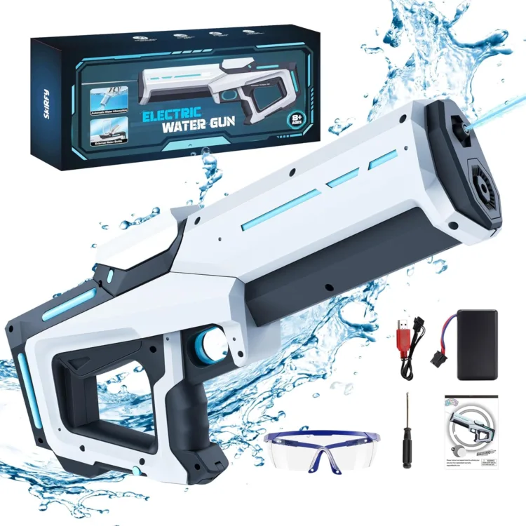 Electric Water Guns for Adults Kids, Automatic Water Gun with Waterproof Design & 25-32Ft Shooting Range, Battery Powered Squirt Gun, Pool Beach Outdoor Party Toys for Kids Ages 8-12